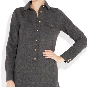 JCrew Herringbone Shirtdress, size 2